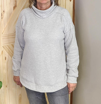 Mixed Thermal Knit Top