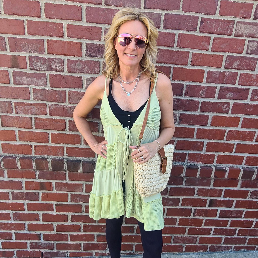 Open Cardigan with Tie