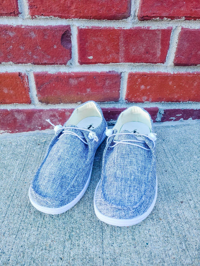 Corkys Kayak Grey Tweed Slip-on
