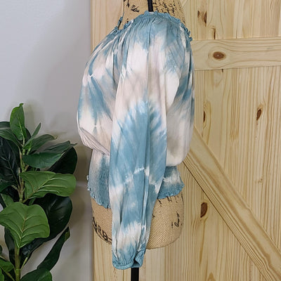 Tie Dye Blouse w/ Smocking Set