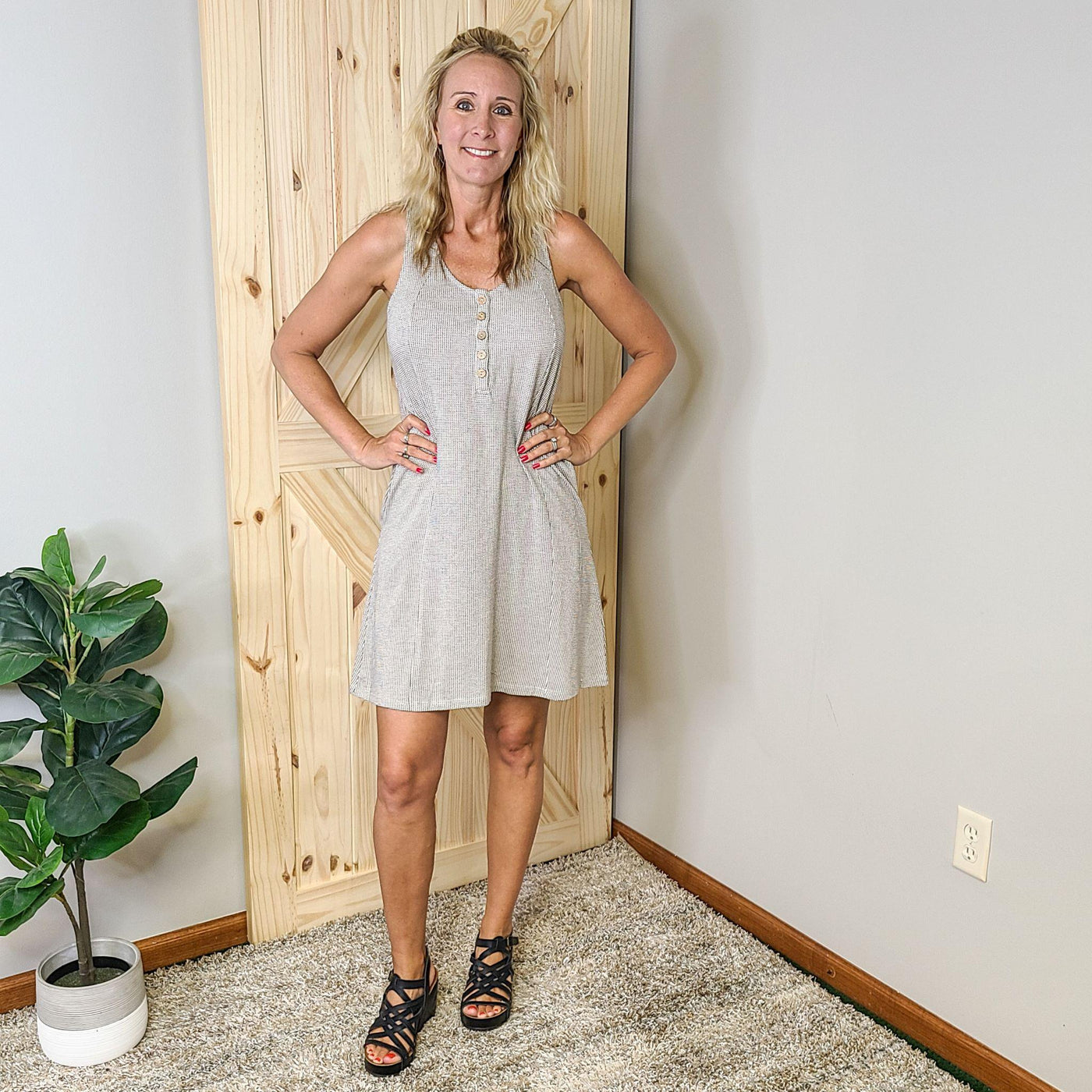 Sleeveless Racerback Dress