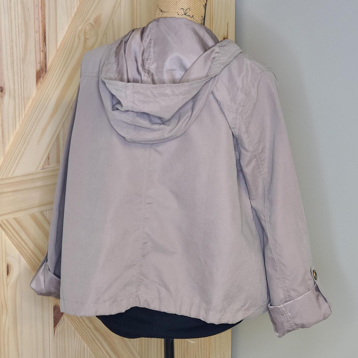 Snap Button Zip Up Hoodie
