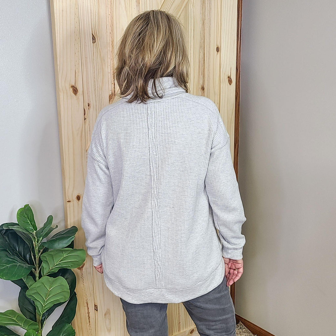 Mixed Thermal Knit Top