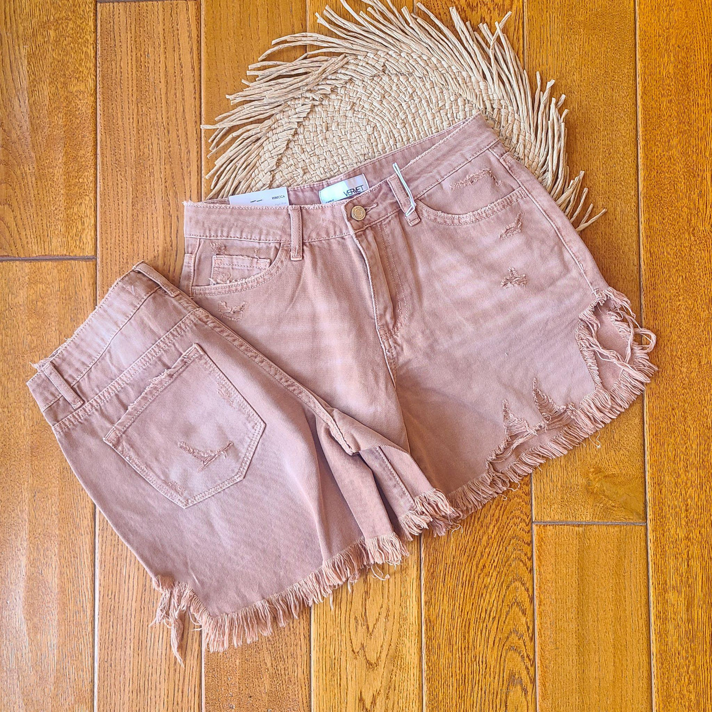 High Rise Shorts in Autumn Color
