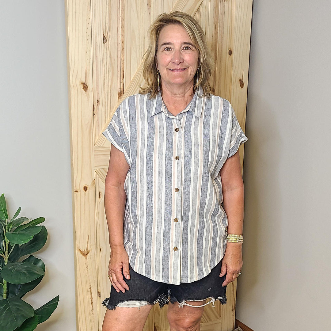 Striped Button Up Shirt