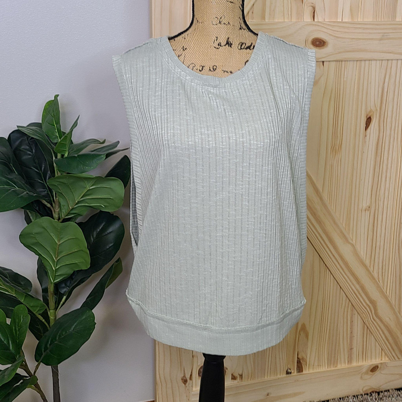 Overlapping Side Seam Tank Top