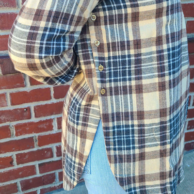 Hi-Lo Half Placket Jacket