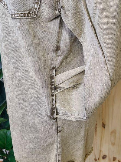 Denim Washed Shirt Jacket