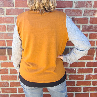 Colorblock Pullover Sweater