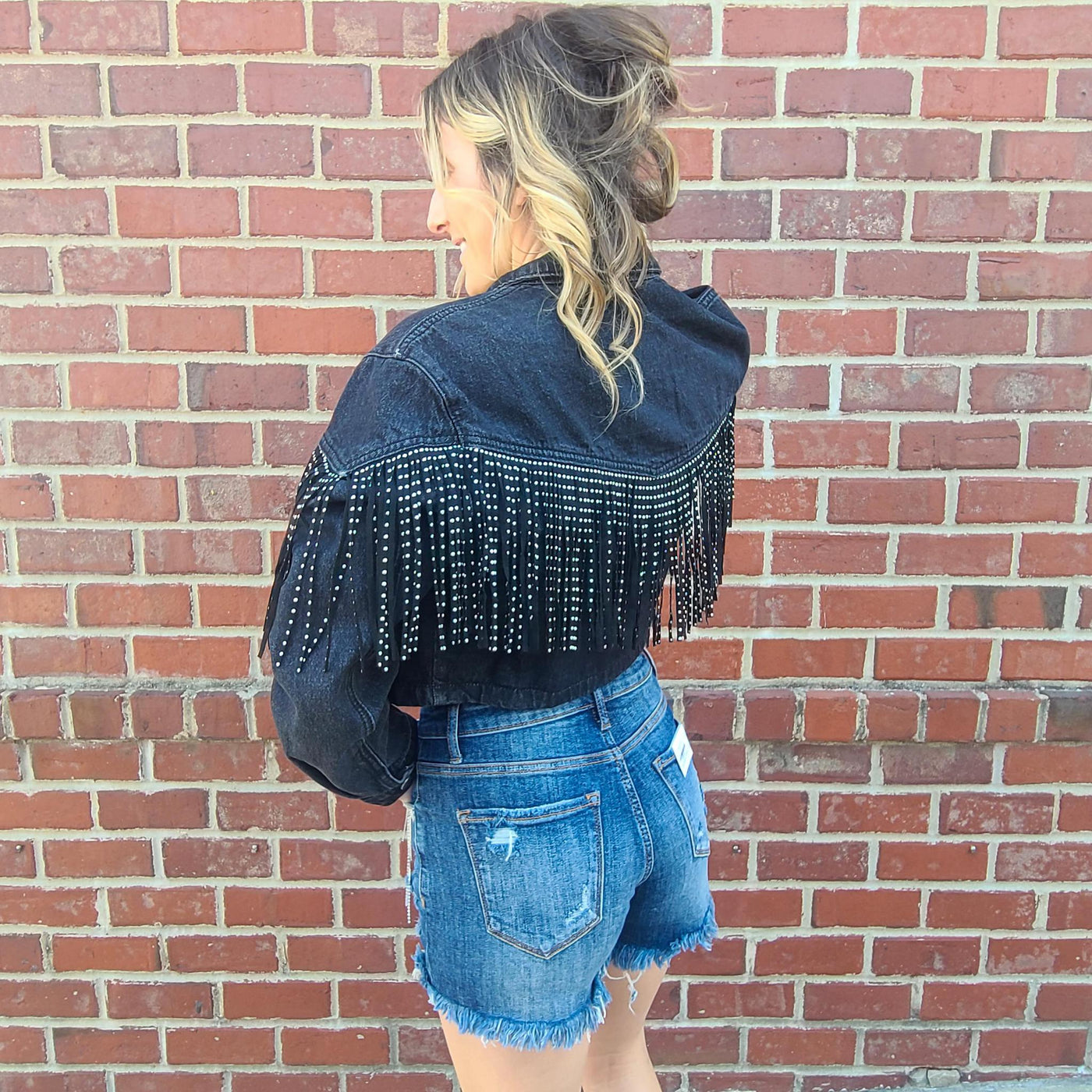 Blk Jacket w/ Tassel Trim Detail