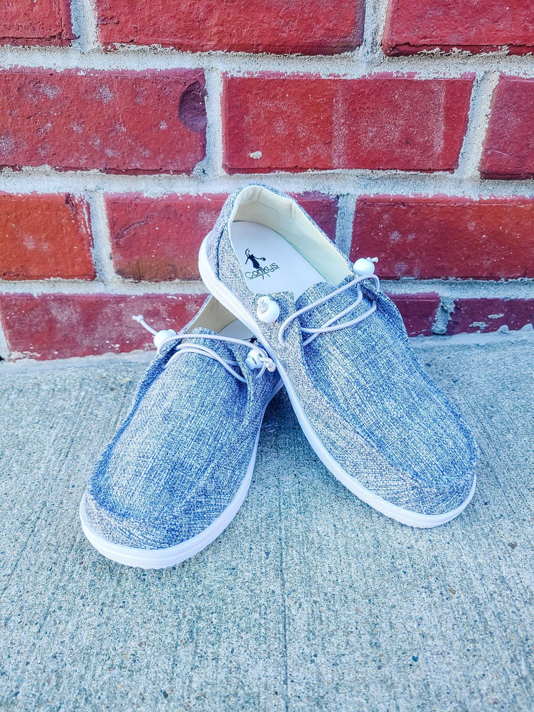 Corkys Kayak Grey Tweed Slip-on