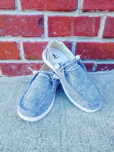 Corkys Kayak Grey Tweed Slip-on