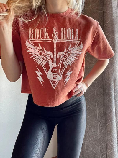Rock & Roll Cropped Tee