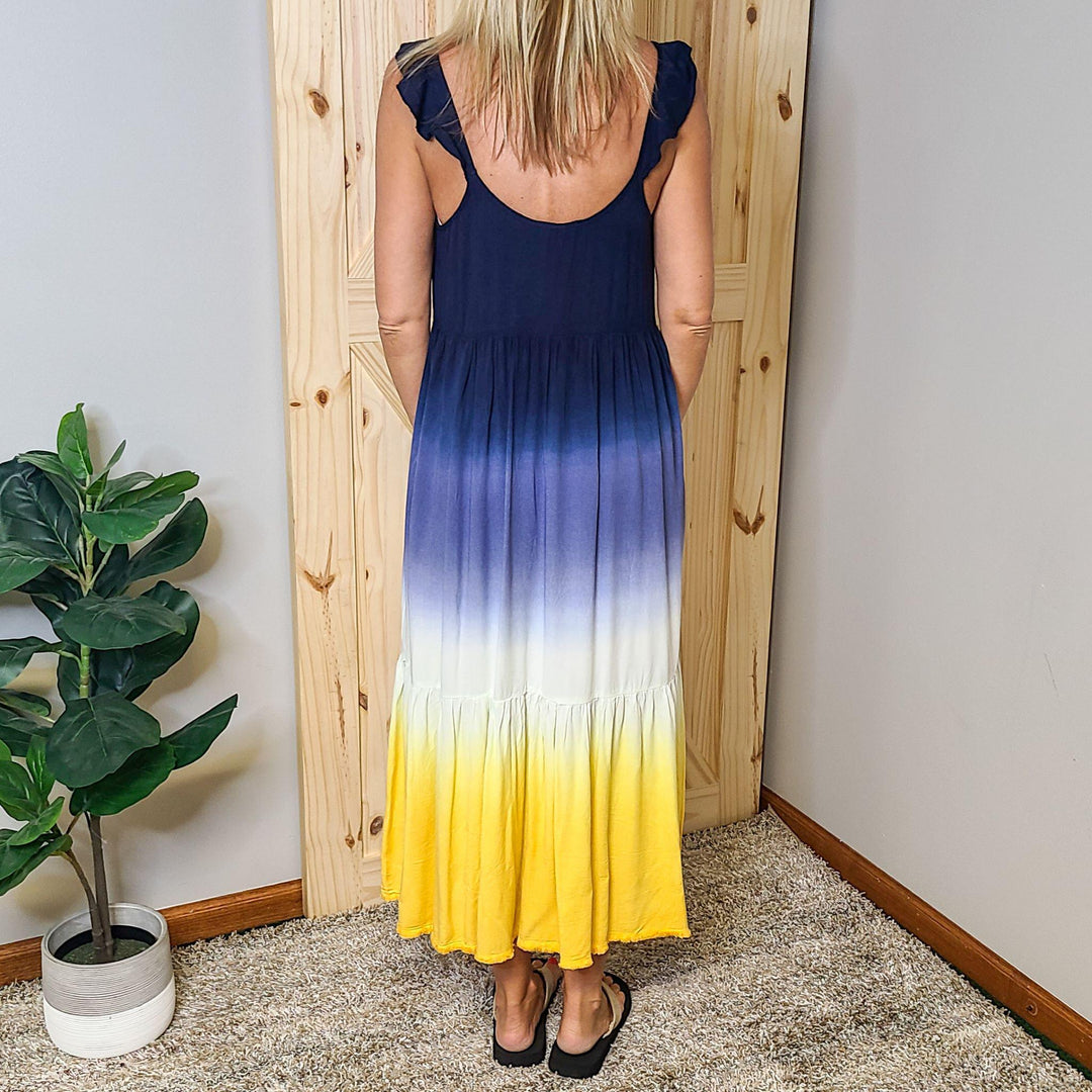 Tie Dye Tiered Cami Maxi Dress