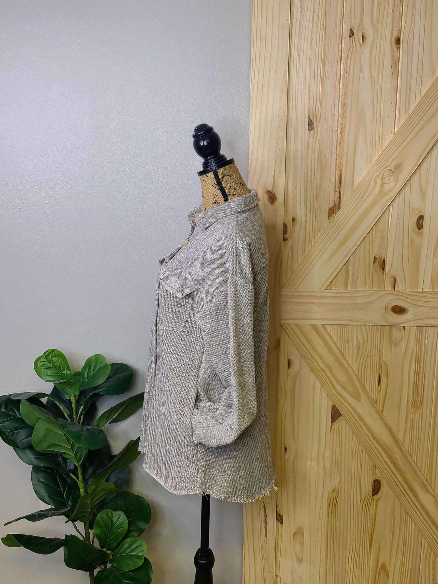 Knit Shirt Jacket