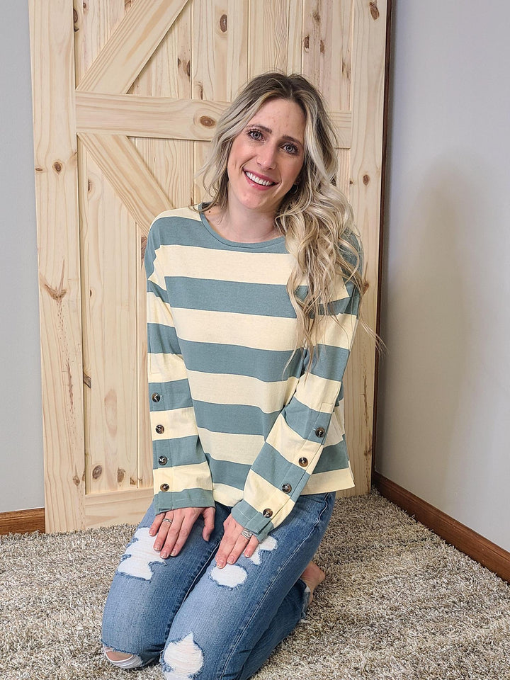 Striped Knit Top