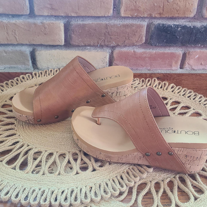 Flirty Sandal in Cognac