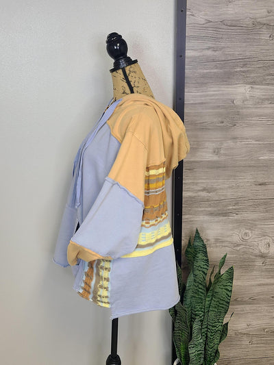 Terry Knit Mix Sweater