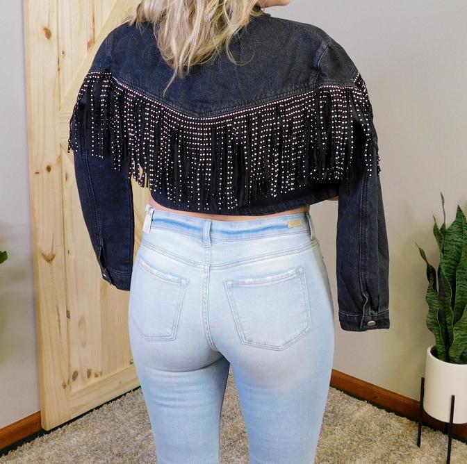 Blk Jacket w/ Tassel Trim Detail