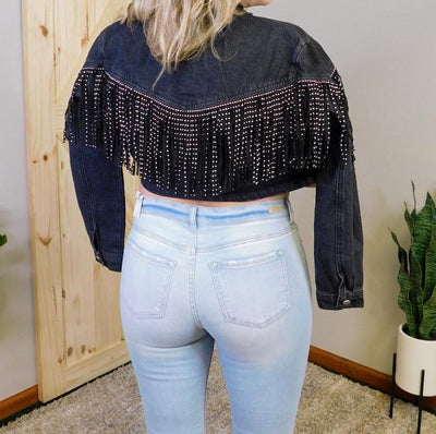 Blk Jacket w/ Tassel Trim Detail