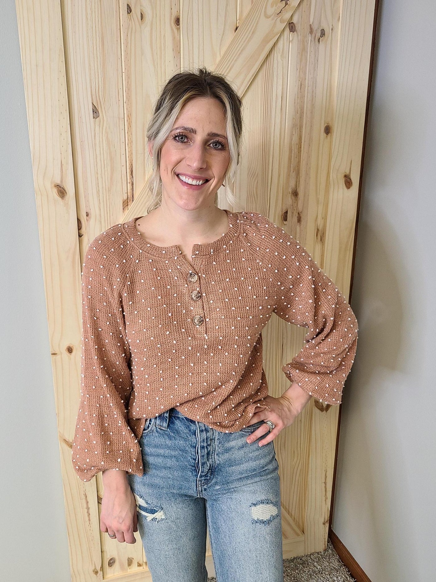 Dot Detail Sweater