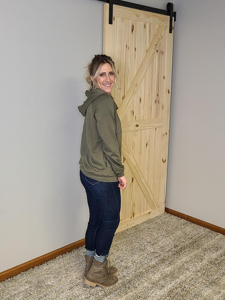 Buttoned Hoodie