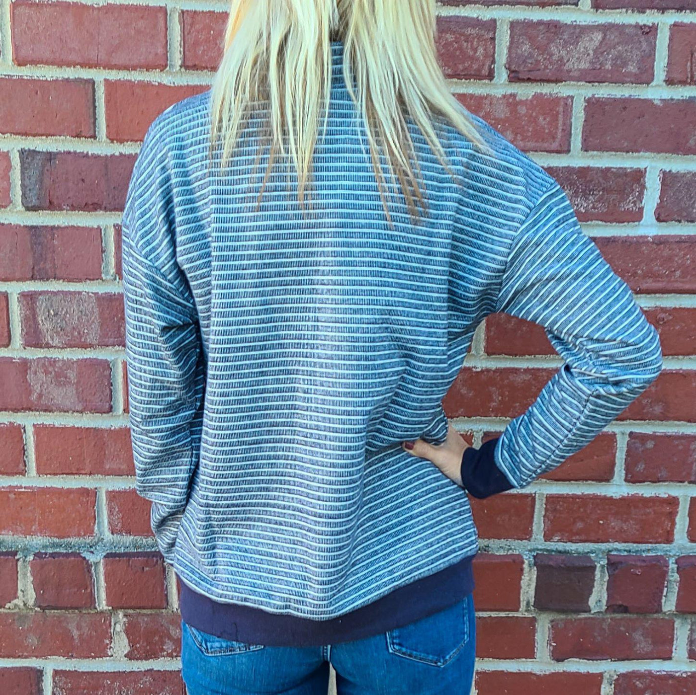 Funnel Neck Pullover Top