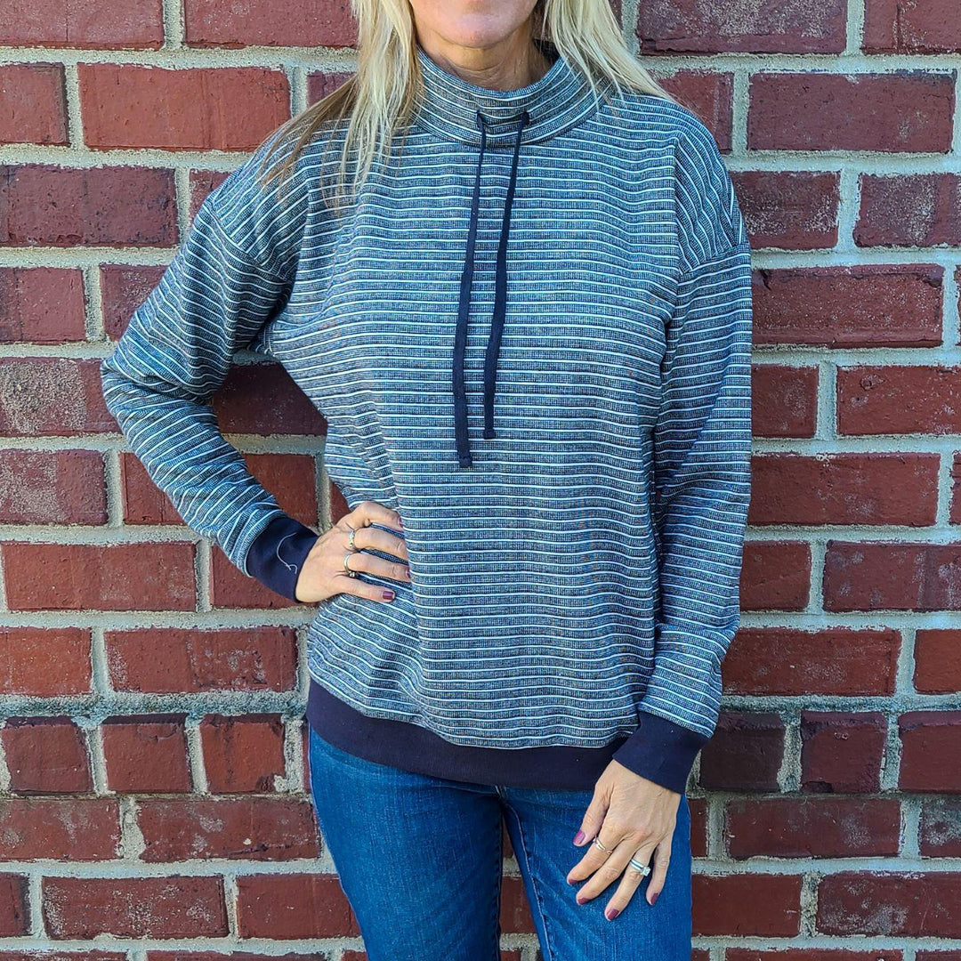 Funnel Neck Pullover Top