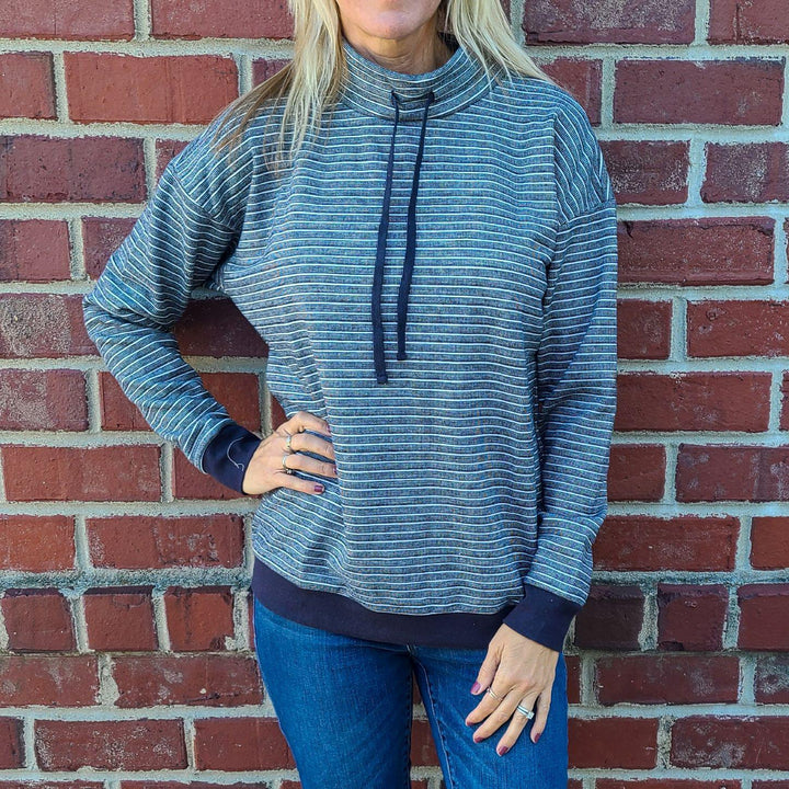 Funnel Neck Pullover Top