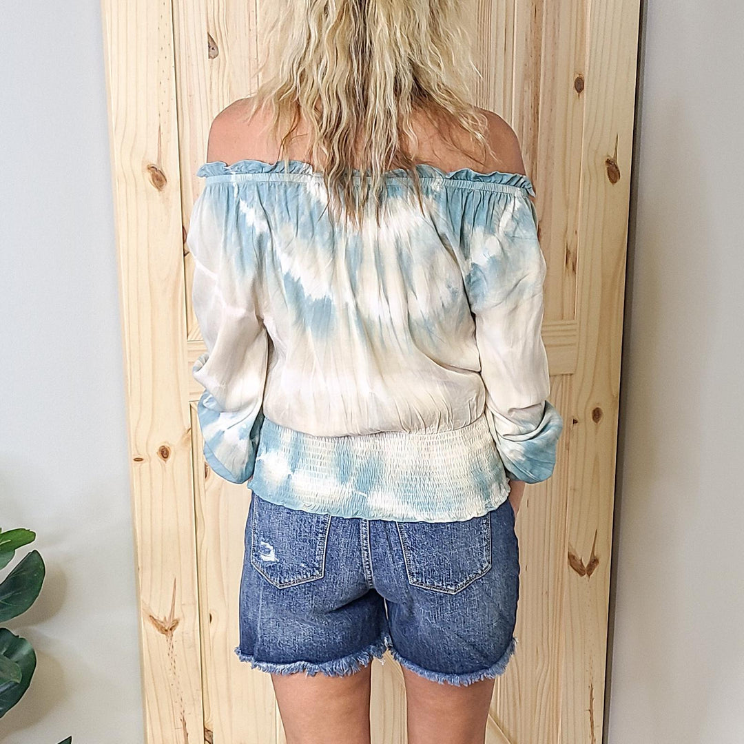 Tie Dye Blouse w/ Smocking Set