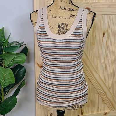 Striped Knit Tank Top