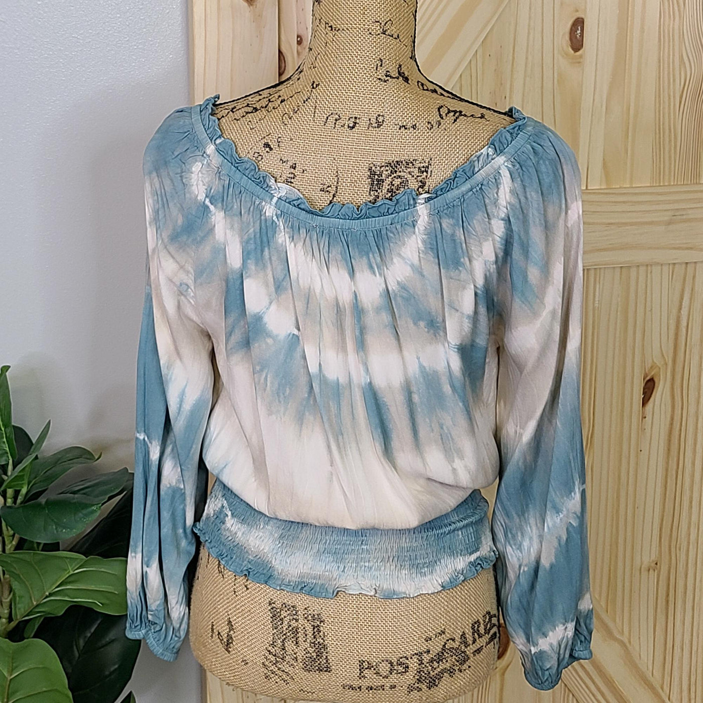 Tie Dye Blouse w/ Smocking Set