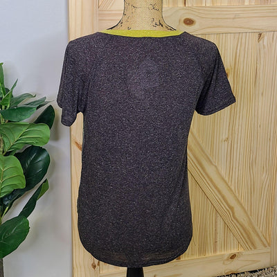 Tie Front Printed Lace Top