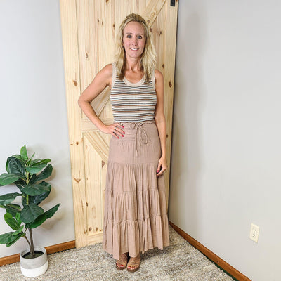 Striped Knit Tank Top