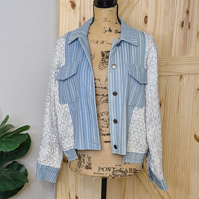 Mixed Media Trucker Jacket