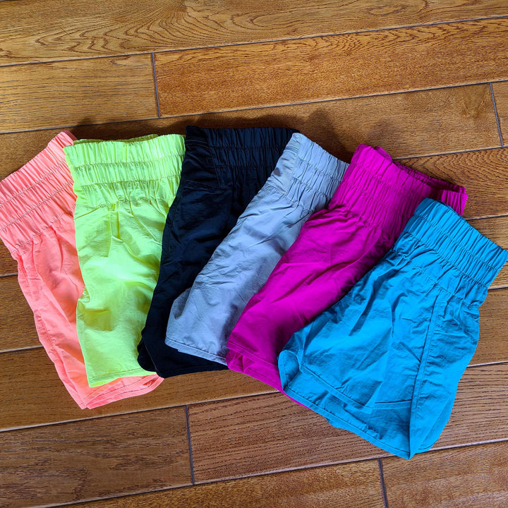Windbreaker Smocked Waistband Running Shorts