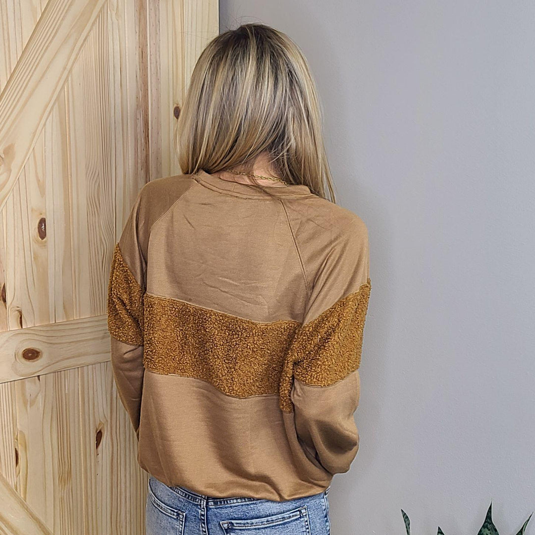 Sherpa Sweatshirt Top