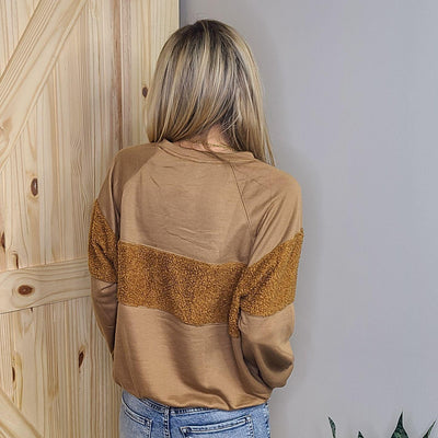 Sherpa Sweatshirt Top