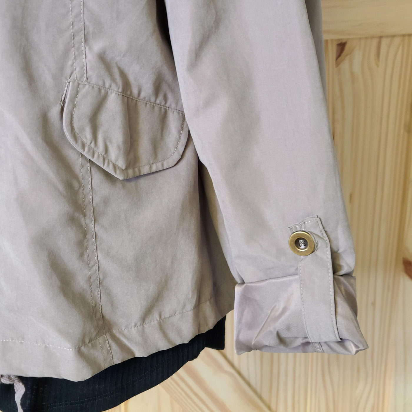 Snap Button Zip Up Hoodie