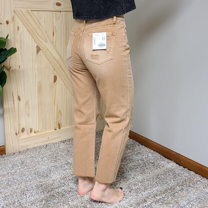 Vervet Norah High Rise Straight Crop