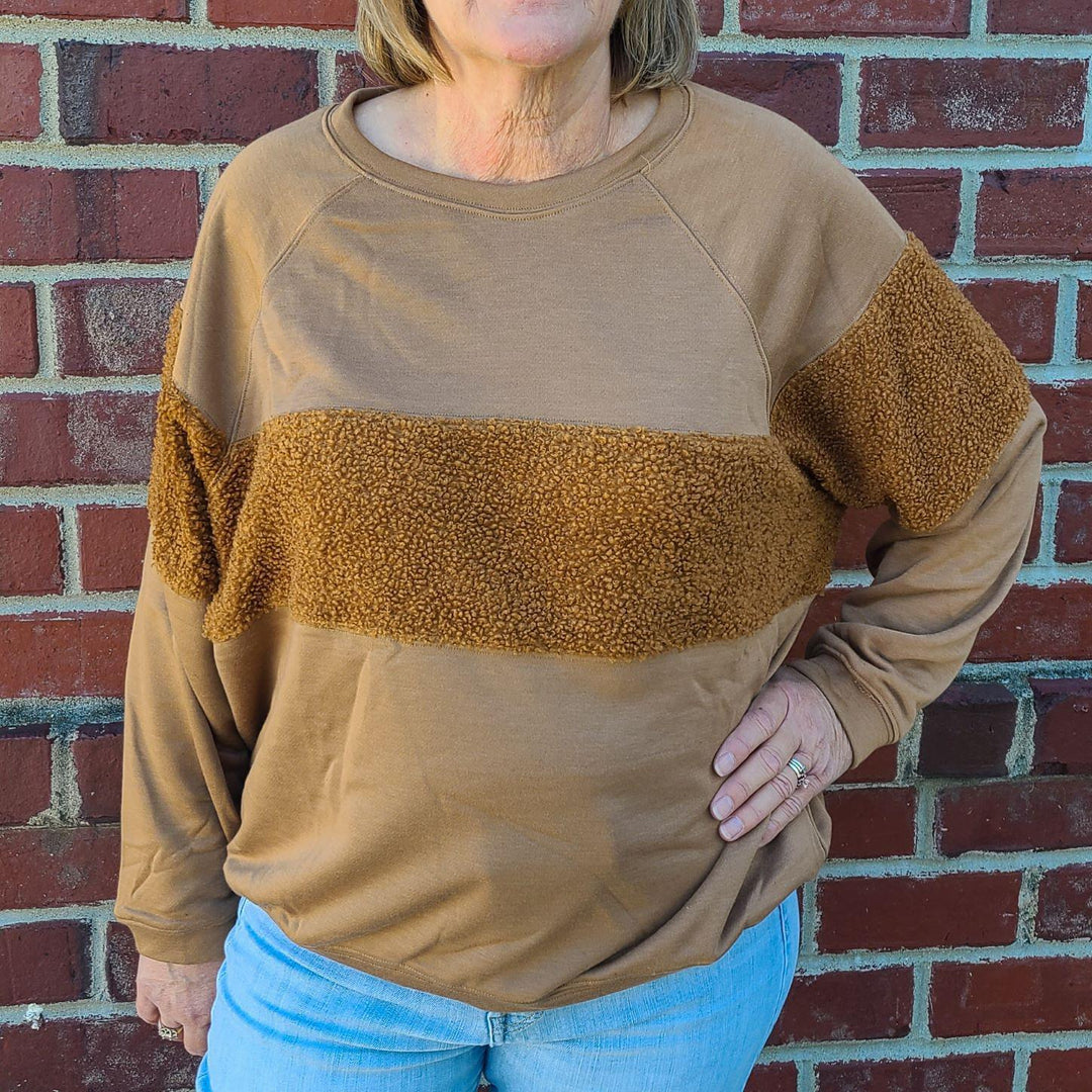Sherpa Sweatshirt Top