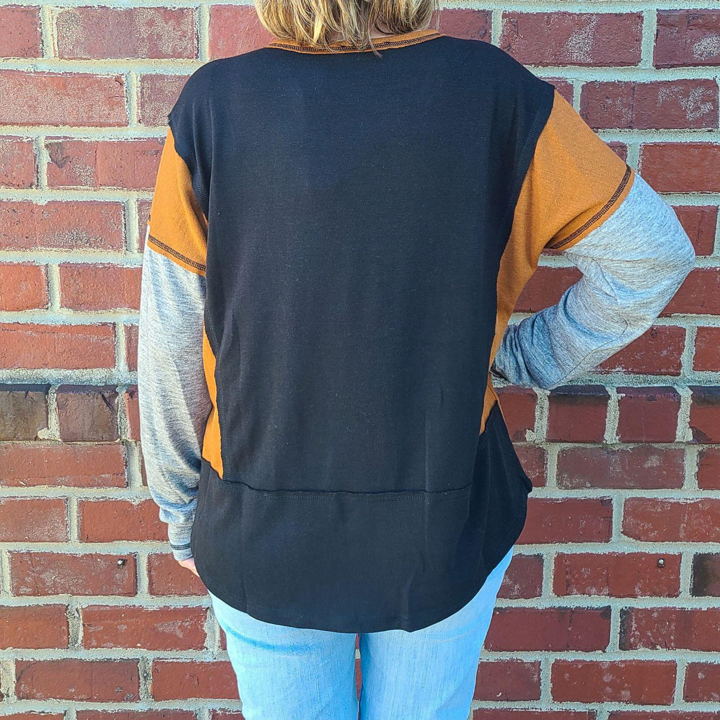Colorblock Knit Top