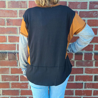 Colorblock Knit Top