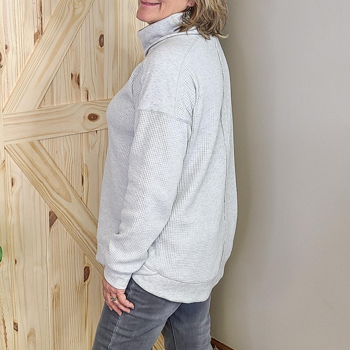 Mixed Thermal Knit Top