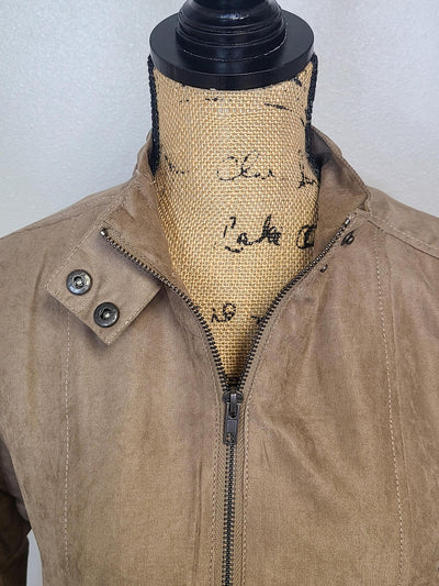 Zip Up Jacket w/ Button Detail