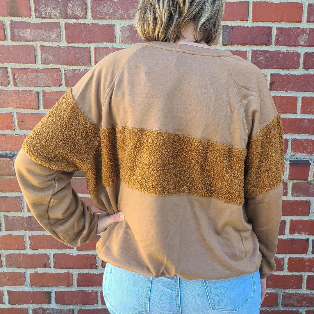 Sherpa Sweatshirt Top
