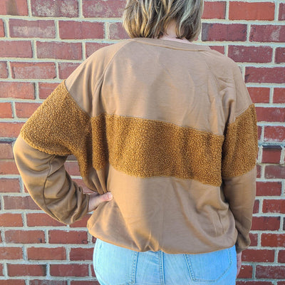 Sherpa Sweatshirt Top