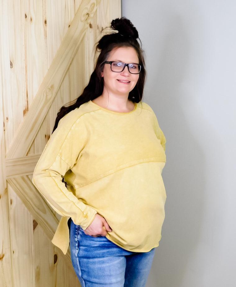 Terry Knit Upside Down Top