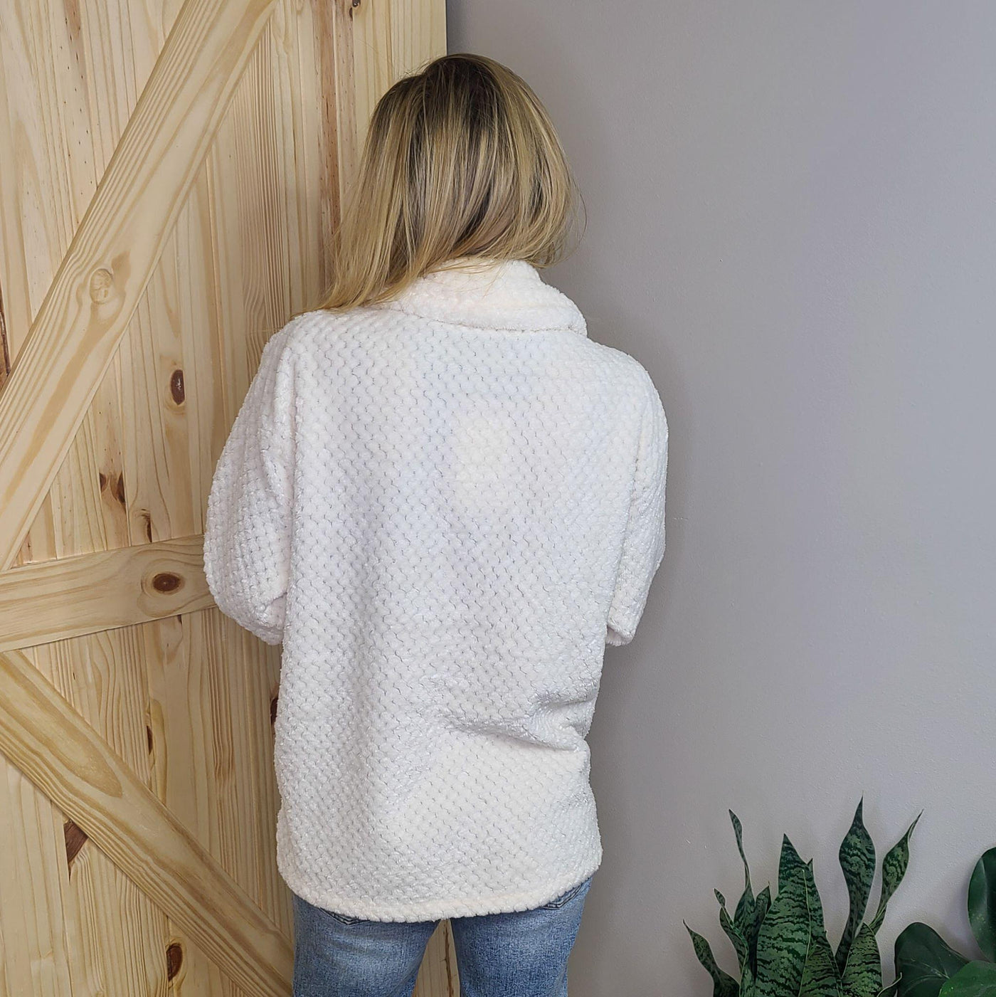 Mitsy Shacket in Cream