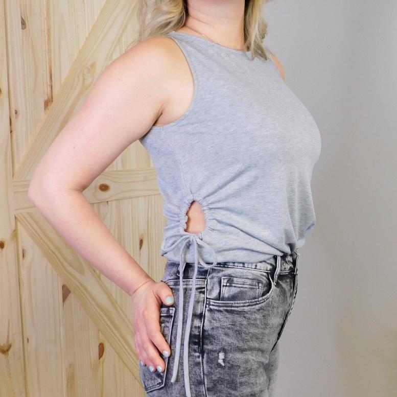 Cut-Out Waist Top